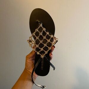 Fashion Nova Rhinestone Sandals